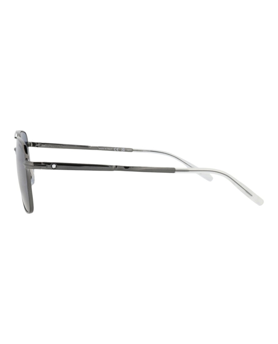 Montblanc Aviator-Frame Metal Sunglasses