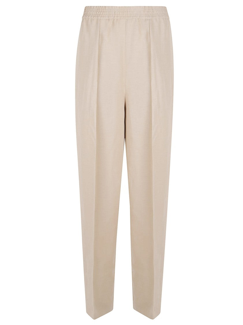 Fabiana Filippi Relaxed Fit Lightweight Trousers With Elegant Pleats