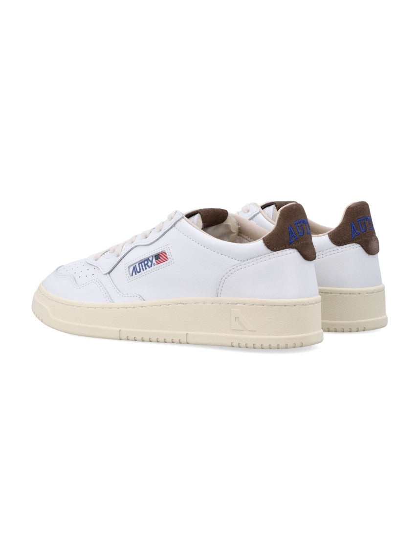 Autry Low-Top Sneakers With Perforated White Leather Upper