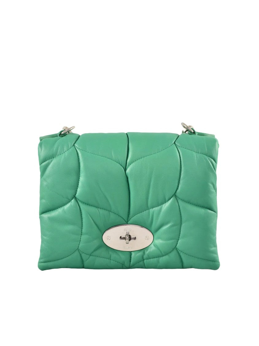Mulberry Green Quilted Leather Shoulder Bag