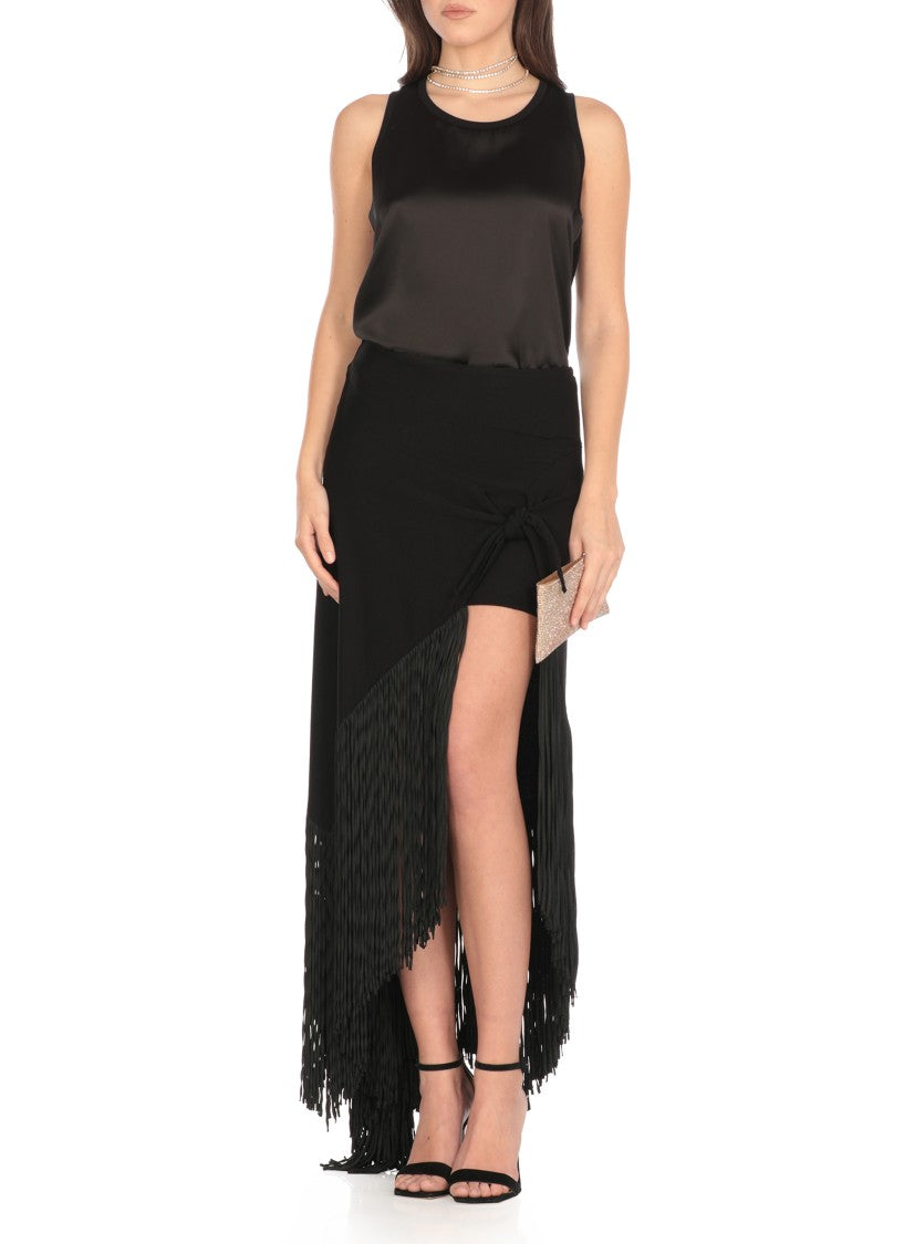 Philosophy Di Lorenzo Serafini Black Viscose Skirt