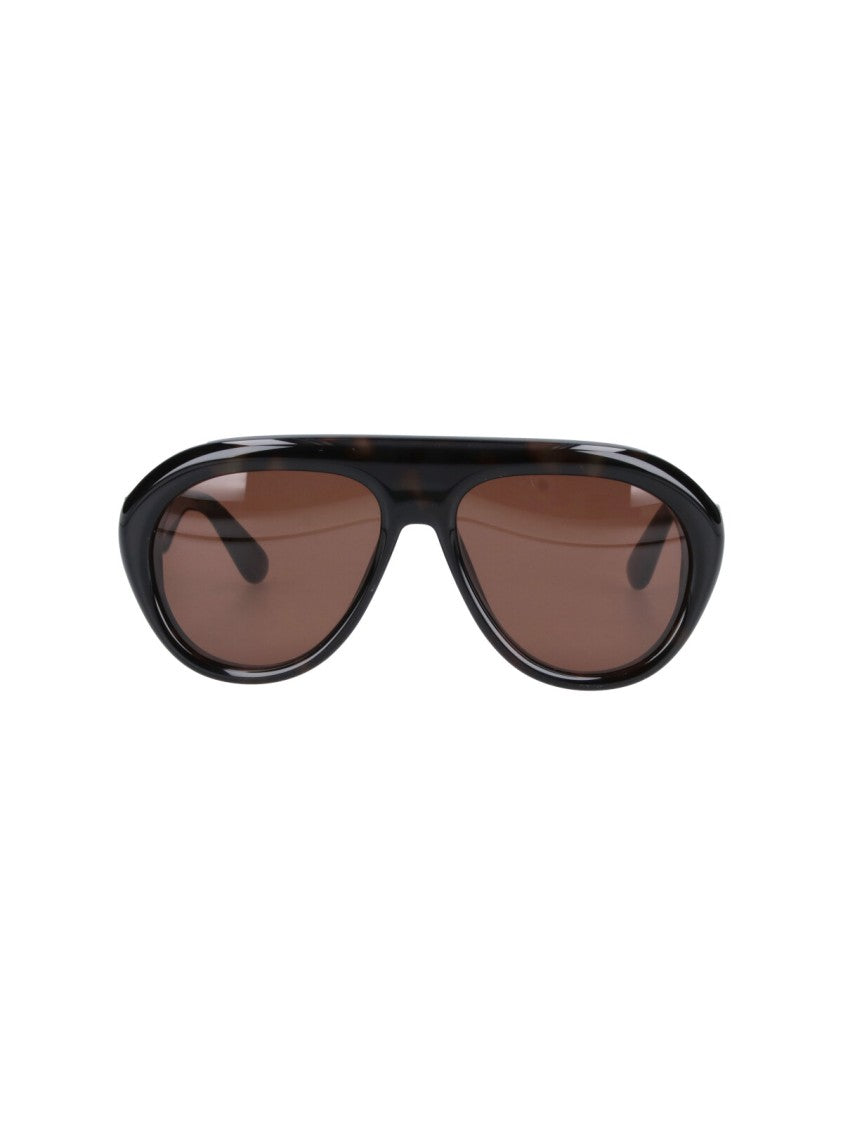 Chimi Teardrop Frame Brown Acetate Sunglasses With Polarized Lenses