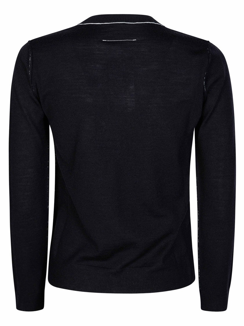 Mm6 By Maison Margiela Maglia Gc Long Sleeve Knit Top