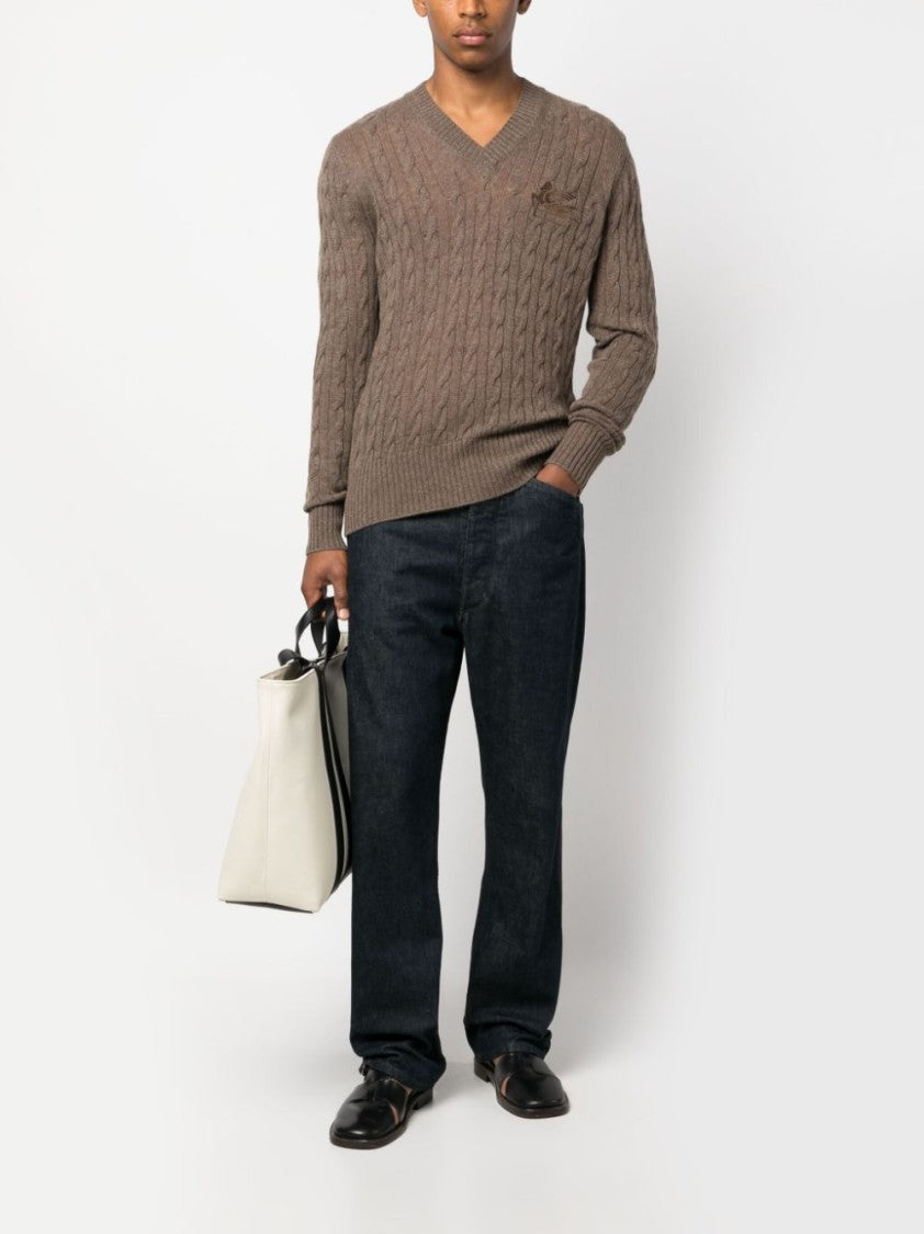 Etro Signature Pegaso Motif Cashmere Jumper