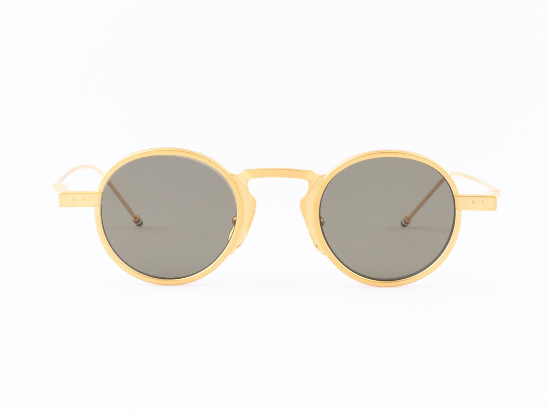 Thom Browne Gold Ues931a Round Titanium Sunglasses