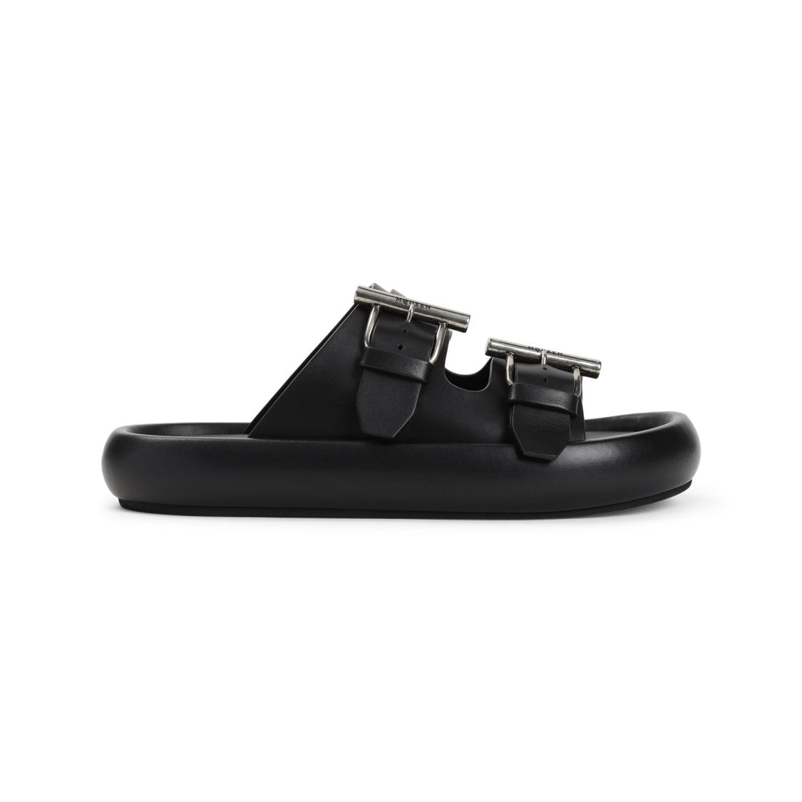Alexander Mcqueen Black Leather Sandal