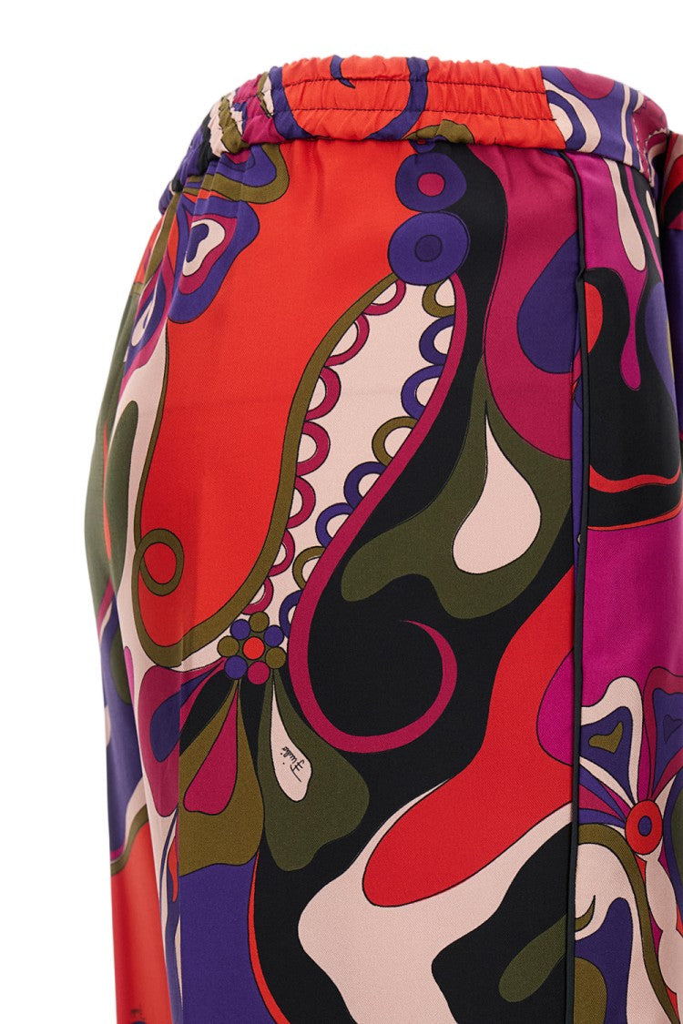 Emilio Pucci Silk Twill Trousers