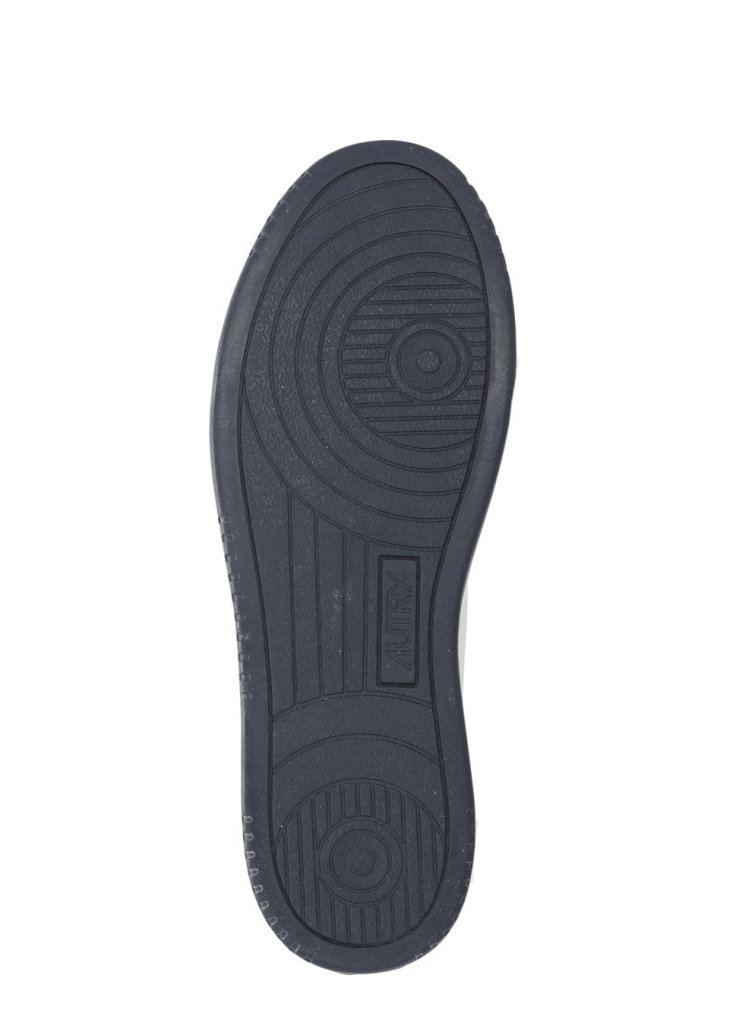 Autry White Medalist Low Leather-Blend Sneakers