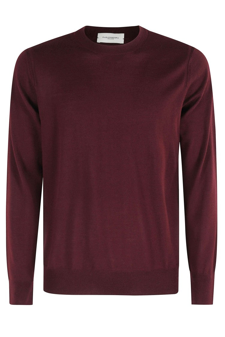 Paolo Pecora Amethyst Extra-Fine Merino Wool Crewneck Sweater