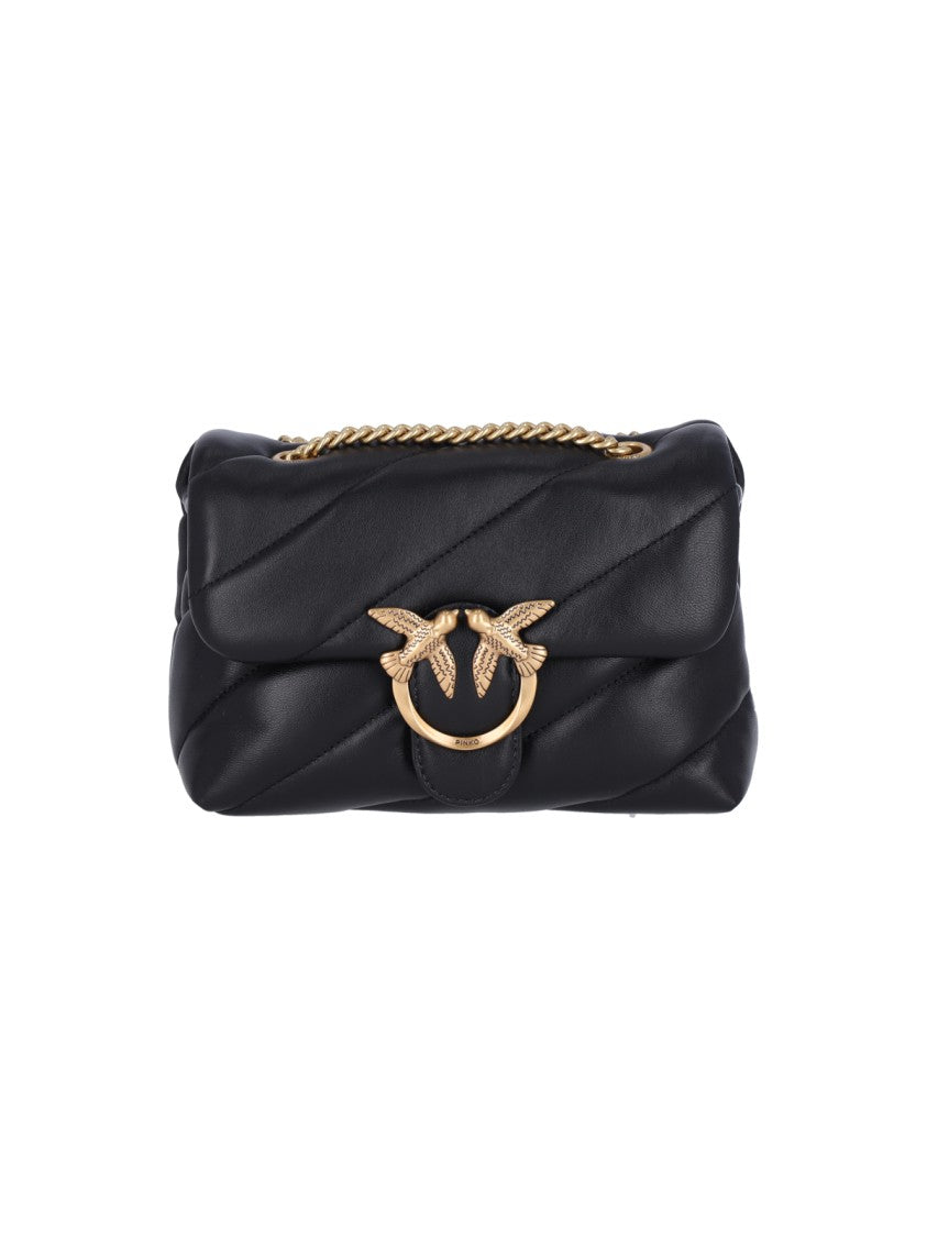 Pinko Mini Shoulder Bag With Diagonal Quilting
