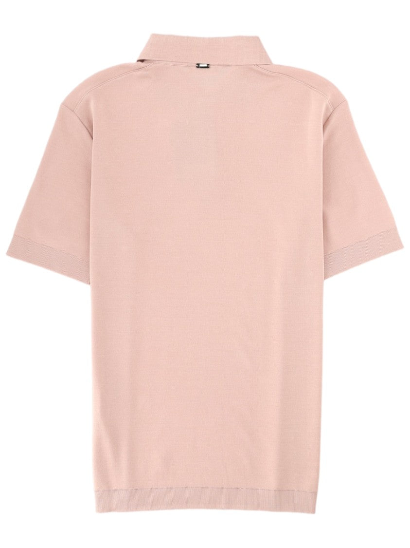 Herno Short-Sleeve Smooth Cotton Polo Shirt