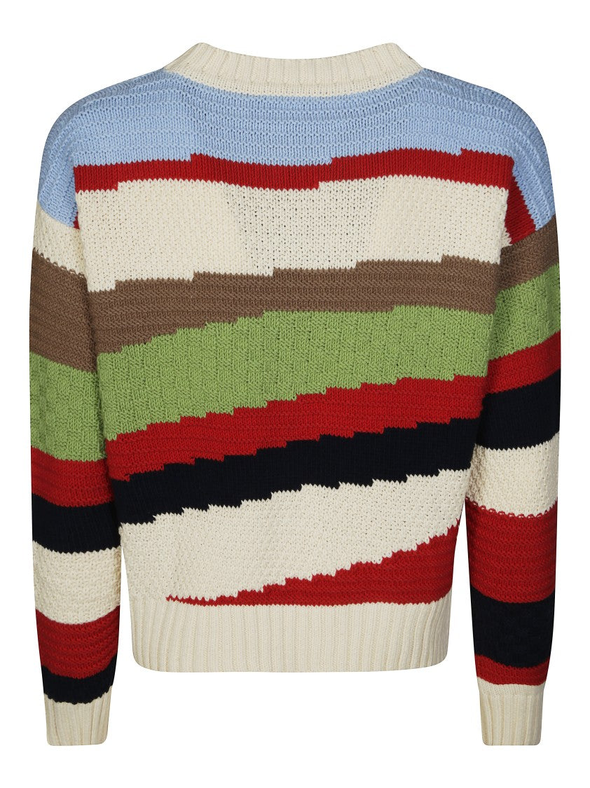 Max Mara Gc Multicolor Polo Sweater