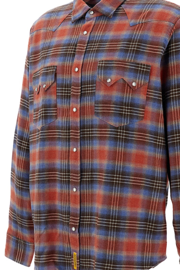 Bdbaggies Multicolor Rodeo Check Cotton Flannel Shirt