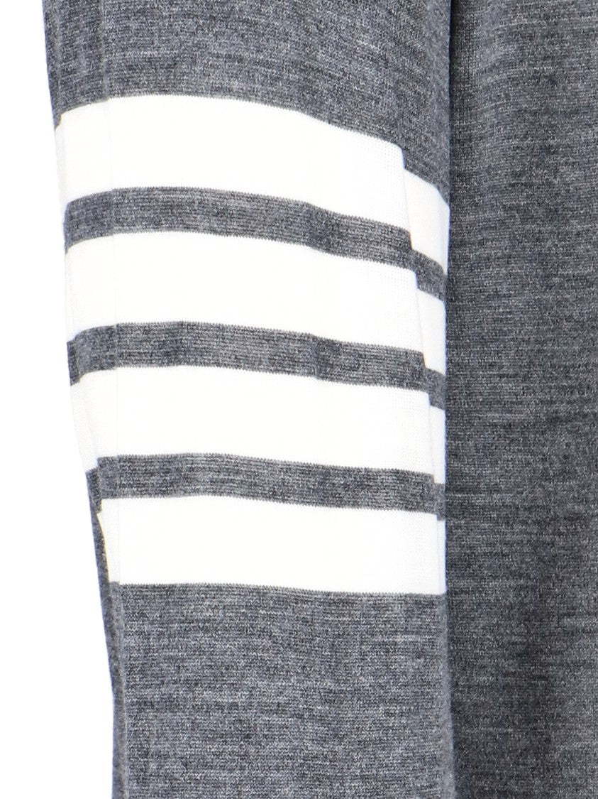 Thom Browne 4-Bar Wool Sweater – Light Grey
