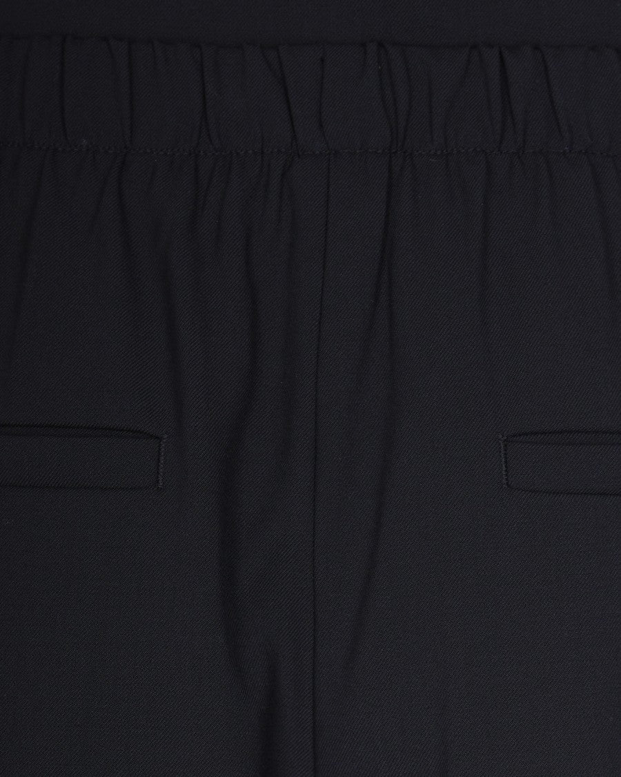 Sportmax Wide-Leg Pants In Stretch Wool Gabardine With Tailored Details