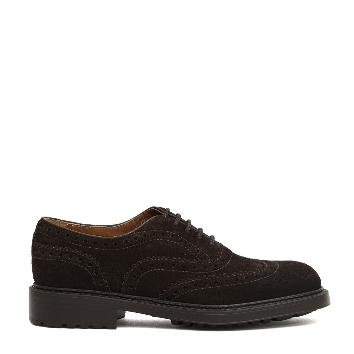 Doucal's Brown Suede Swallowtail Oxfords