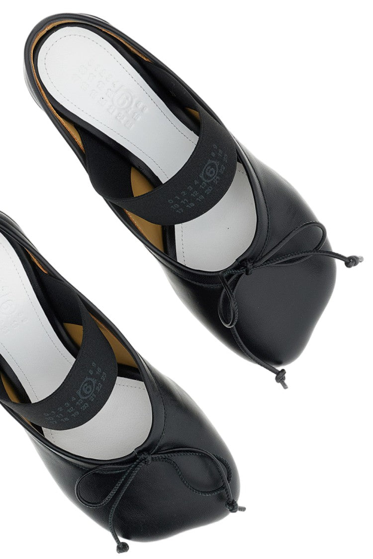 Mm6 By Maison Margiela Asymmetrical Toe Heeled Ballerina