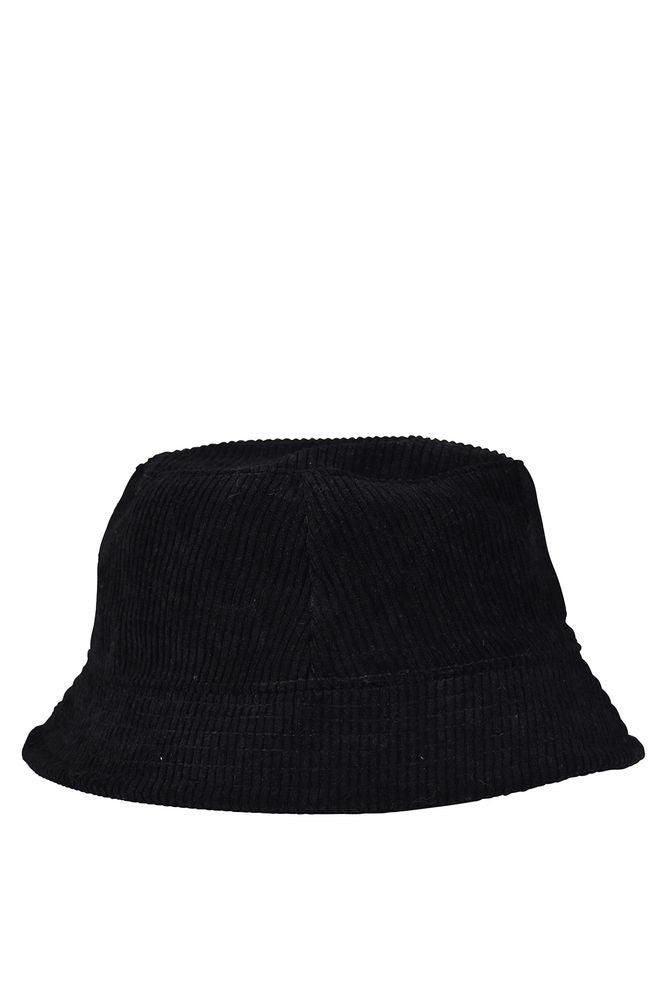 Palm Angels Velvet Bucket Hat With Embroidered Logo