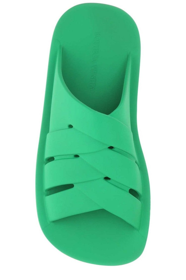 Bottega Veneta Green Rubber Sandals