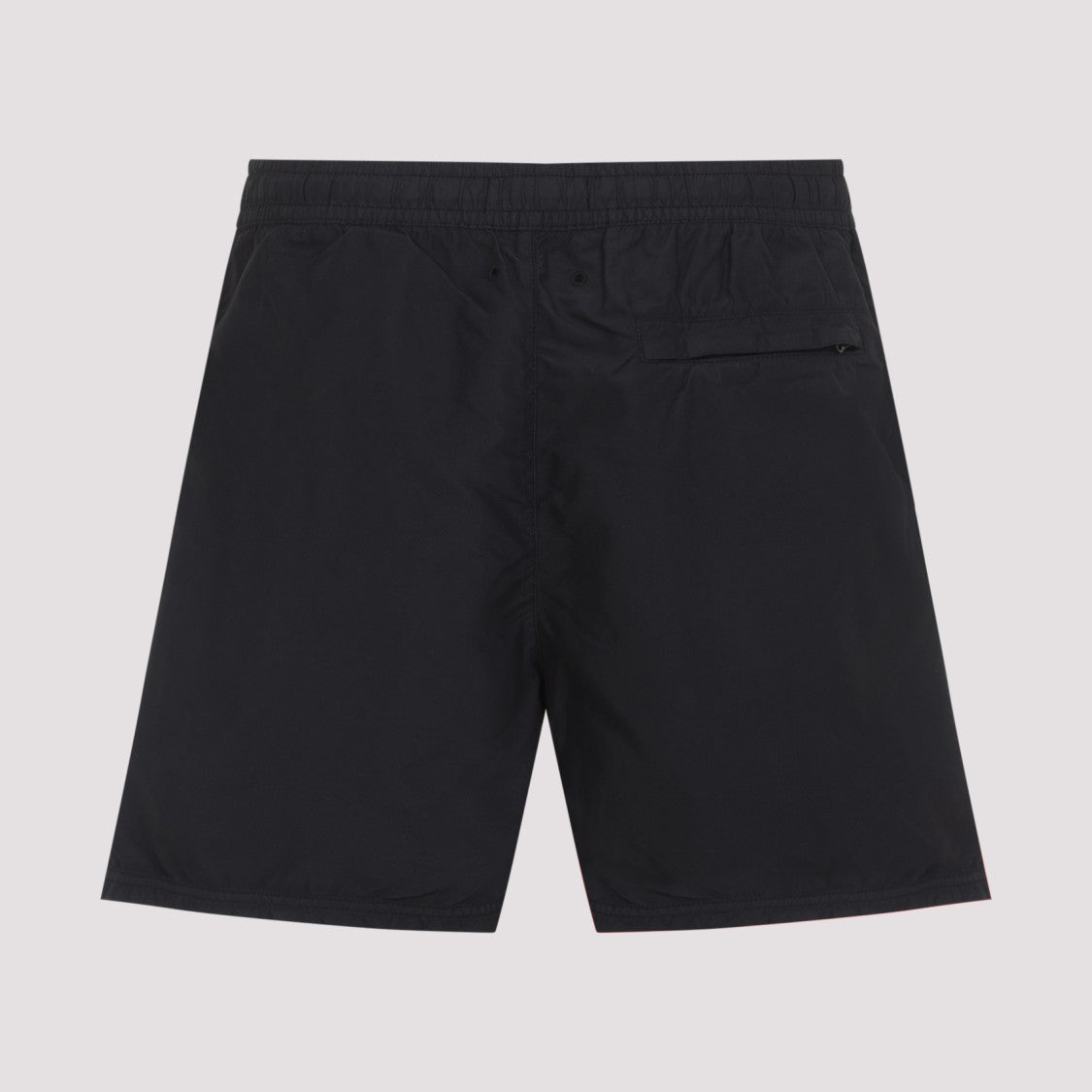 Stone Island Black Bermudas With Elastic Waistband