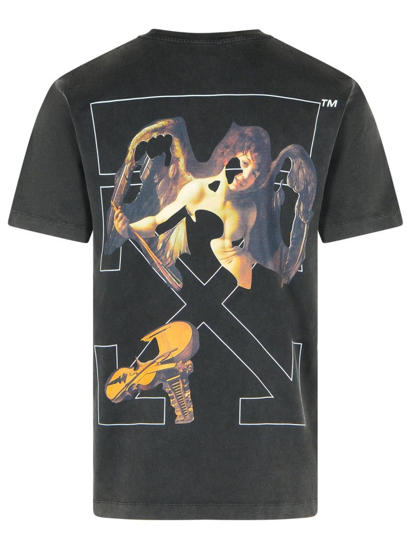 Off-White 'Cupid Arrow' Black Cotton T-Shirt