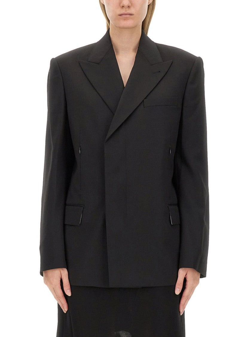 Helmut Lang Oversize Fit Double-Breasted Jacket