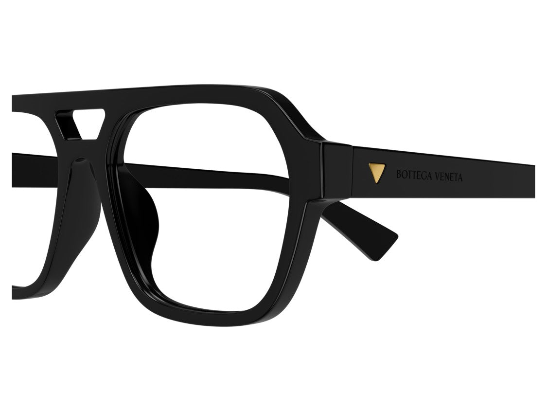Bottega Veneta Bold Double-Bridge Oversized Square Sunglasses