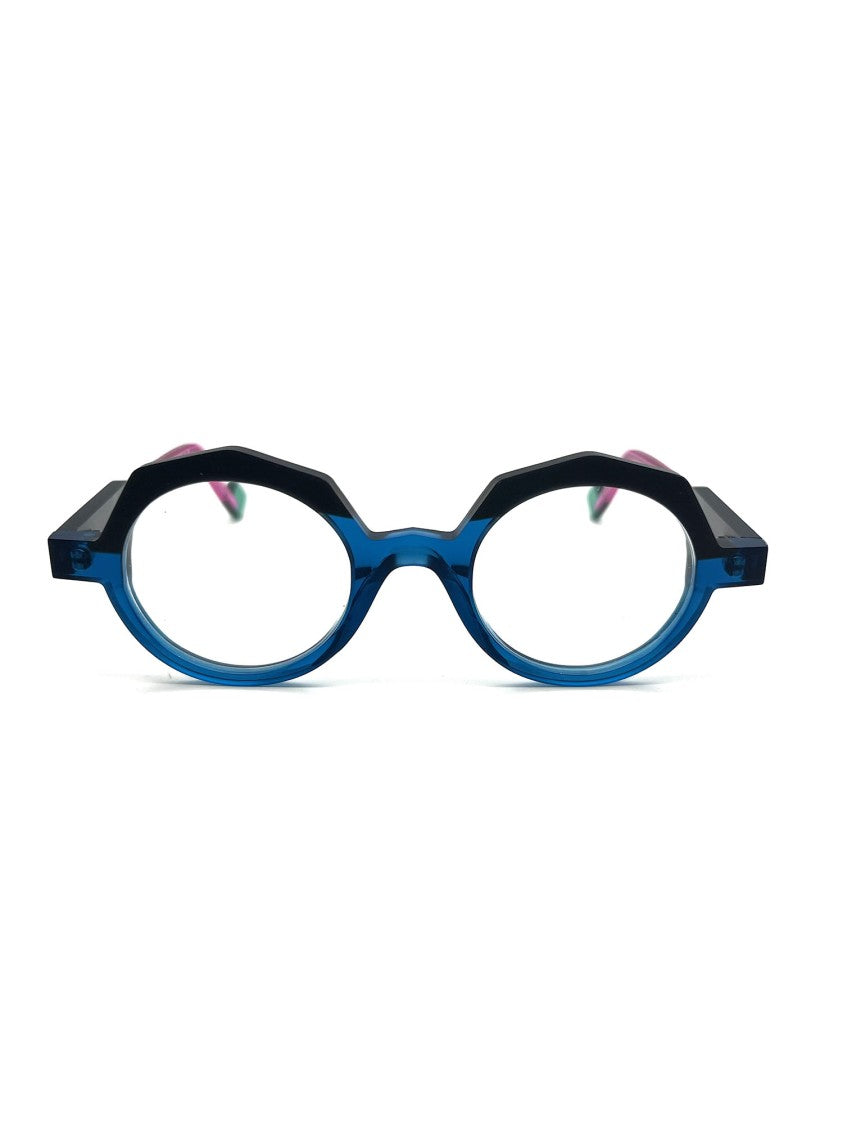 Anne & Valentine Bold Geometric Blue Optical Frames By Anne & Valentine