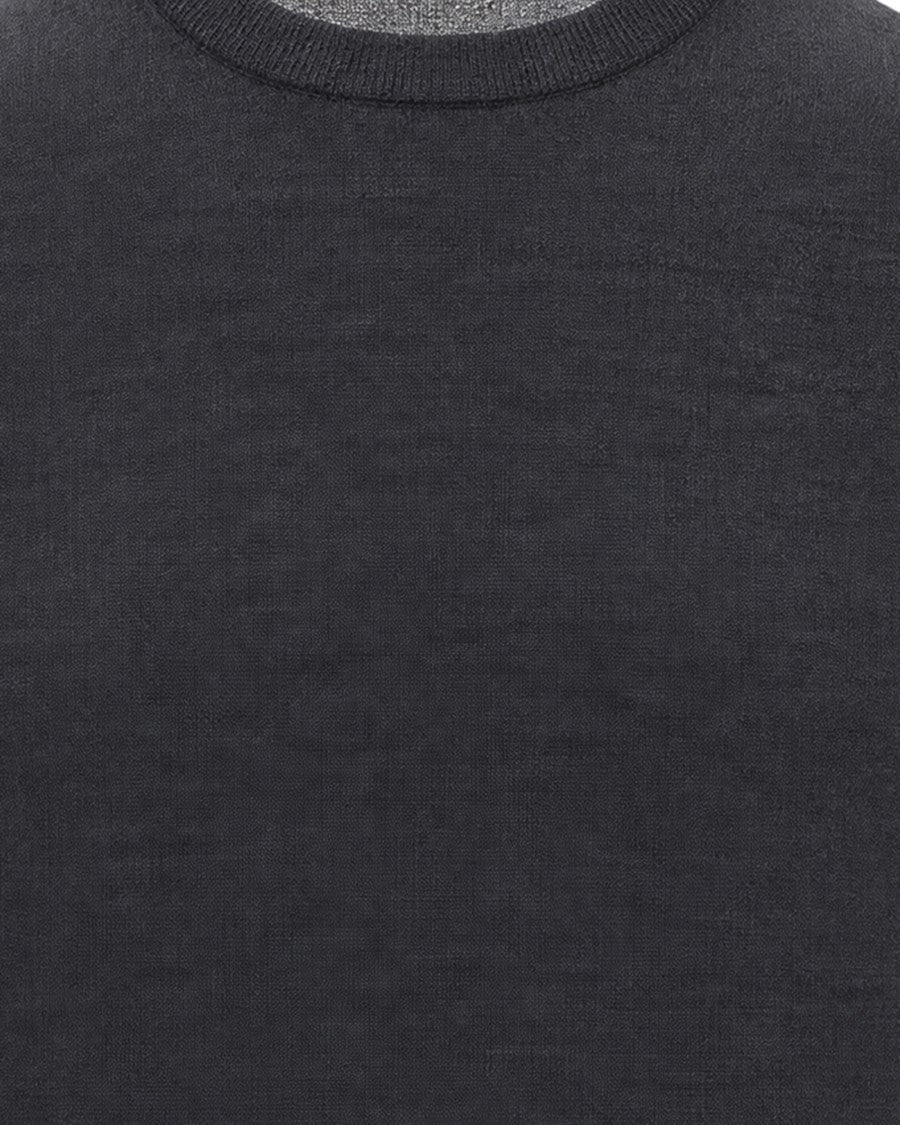 K-Way Dark Grey Melange Sebastian Cashmere-Blend Sweater