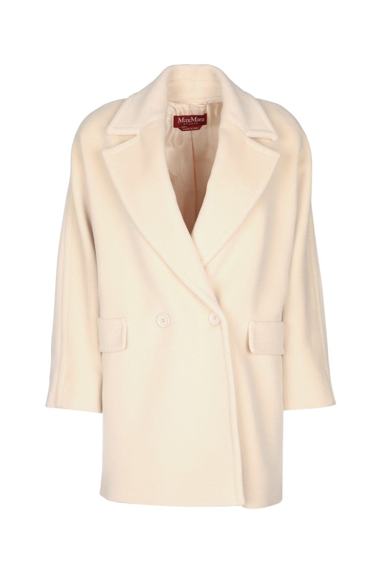 Mm Studio Double-Breasted Virgin Wool Coat