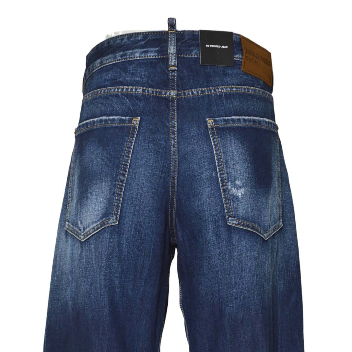Dsquared2 High-Waisted Relaxed Jean With Subtle Distressing