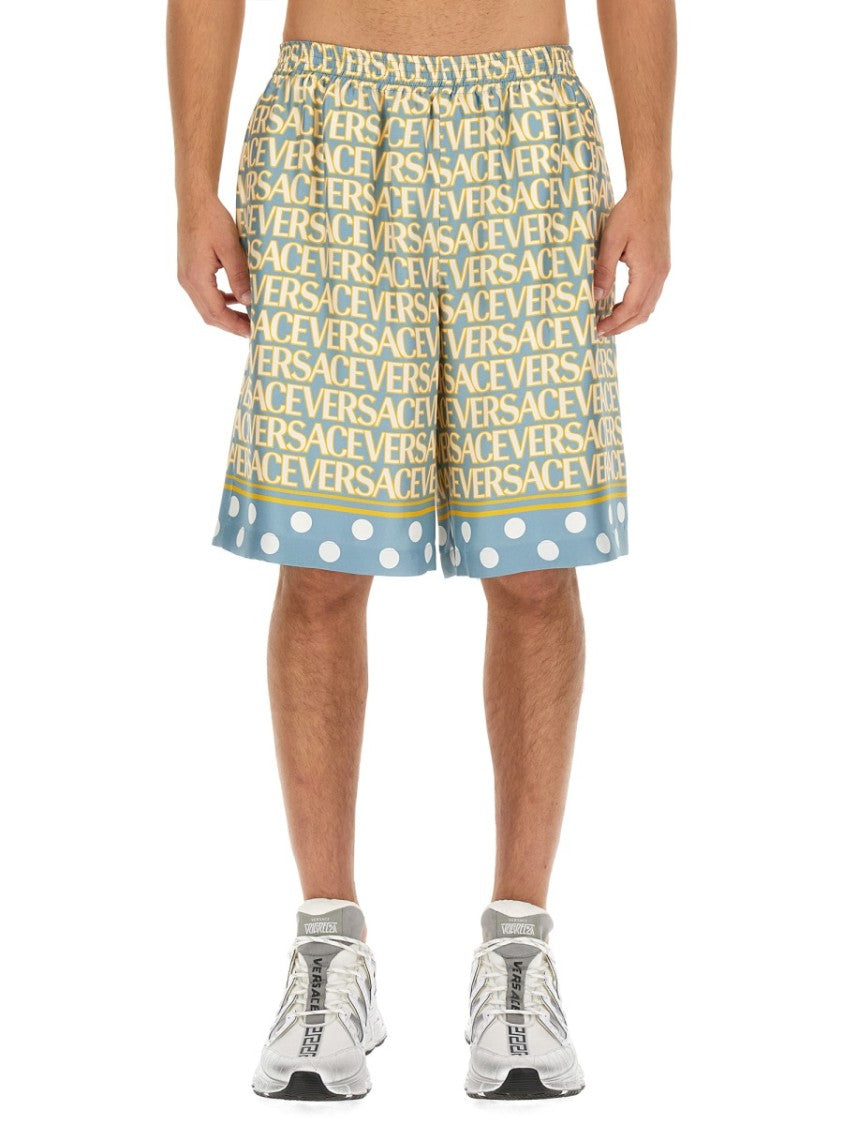 Versace Shorts With Logo