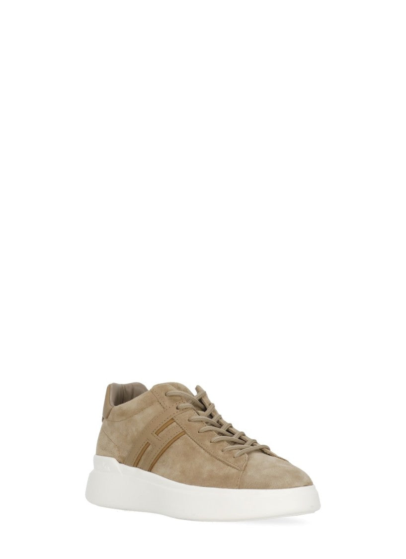 Hogan Brown H580 Suede Sneakers