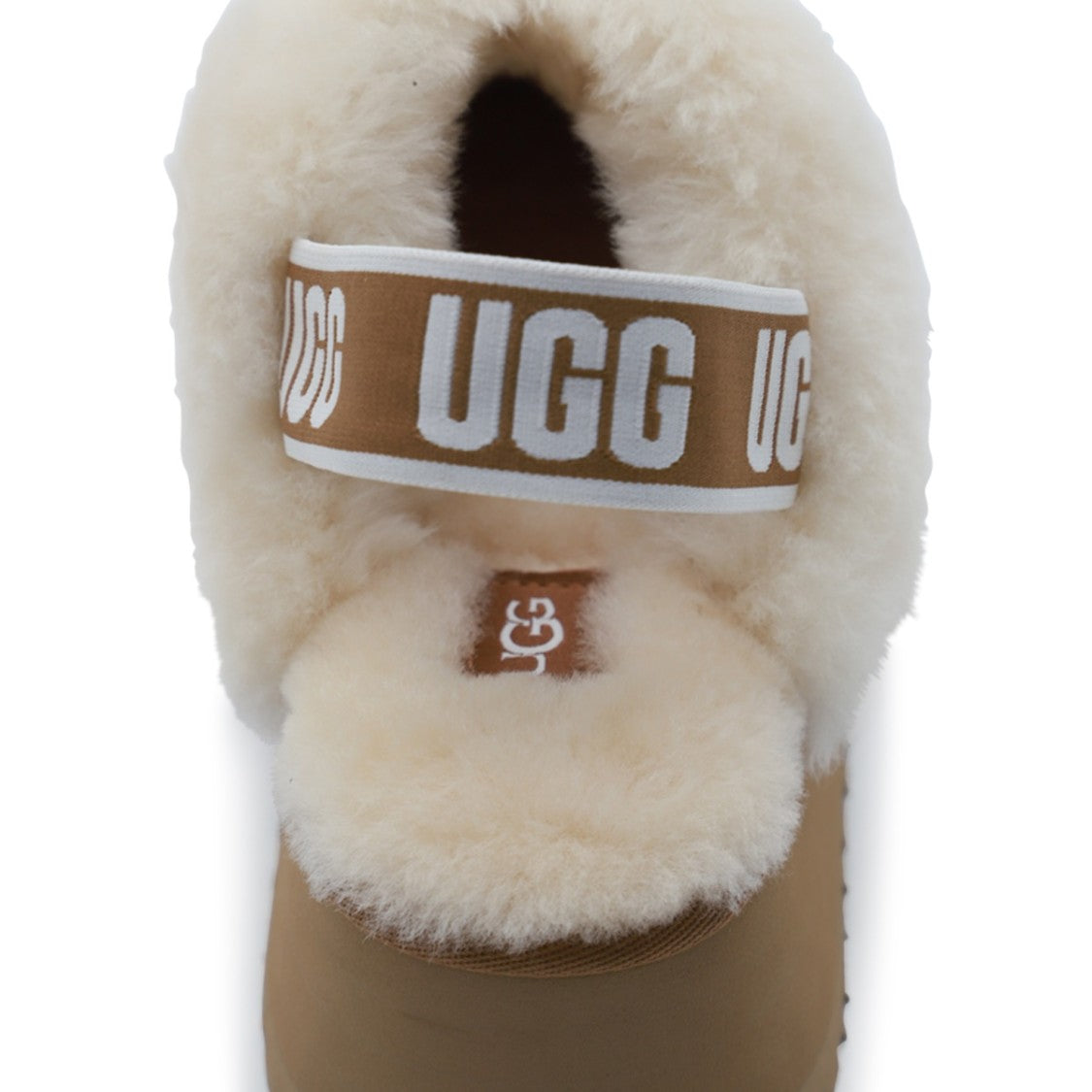 Ugg Brown Shearling Open-Back Flats