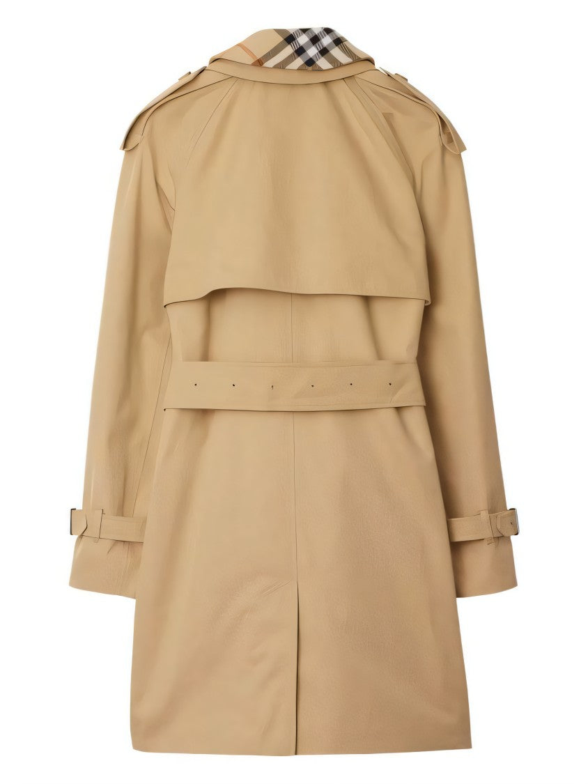 Burberry Double-Breasted Cotton Trench Coat