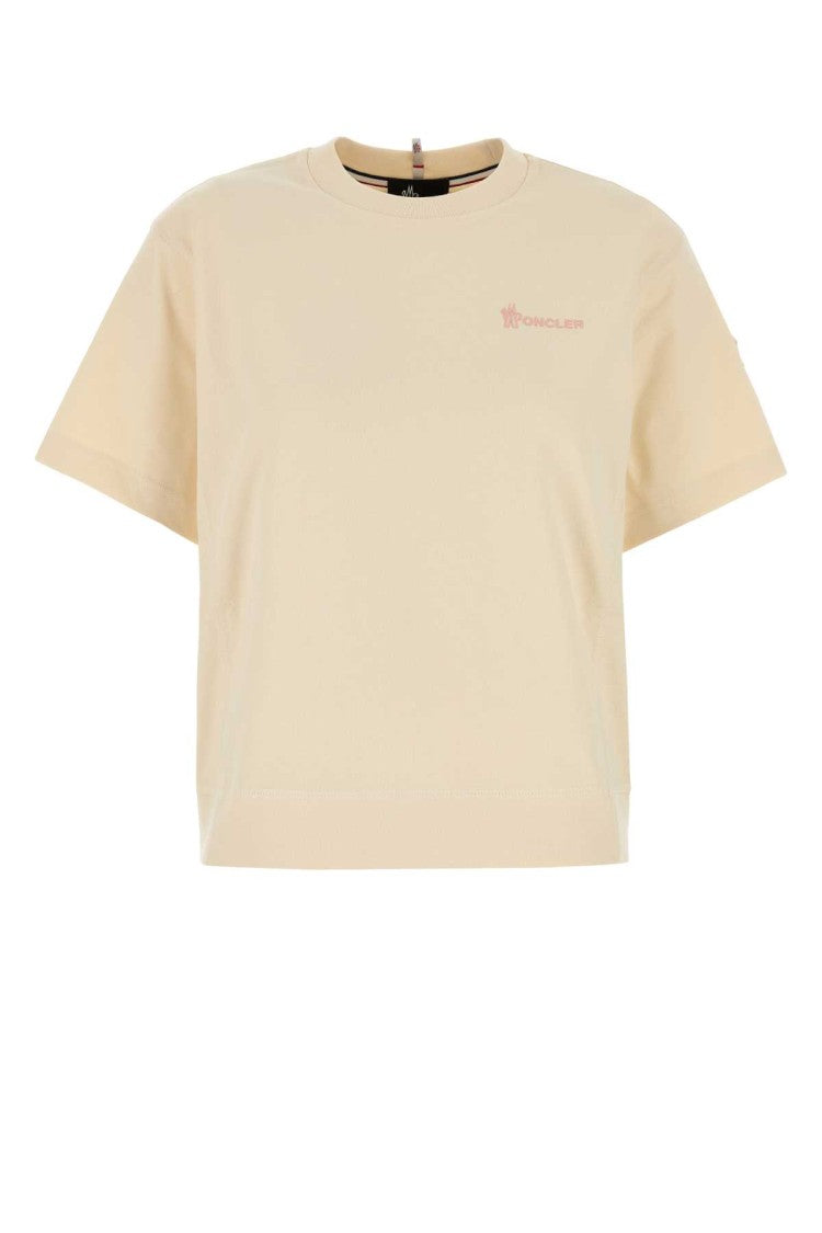 Moncler Grenoble Cream Cotton T-Shirt