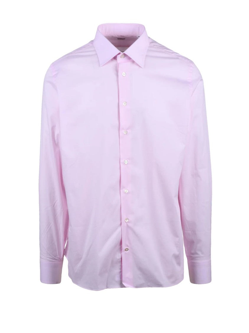 Borriello Pink Cotton Elastane Shirt