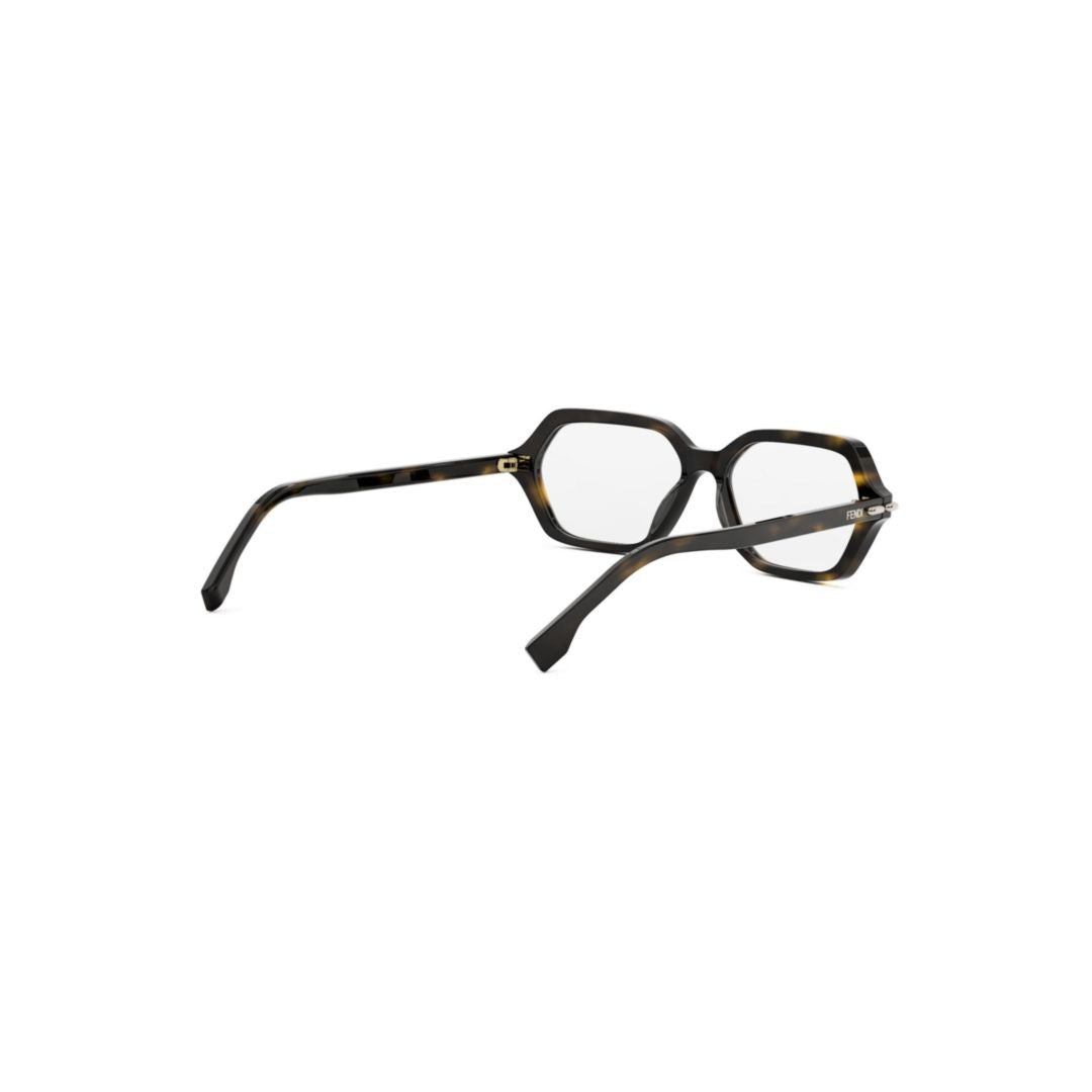 Fendi Fe50125i Geometric Hexagonal Tortoiseshell Sunglasses