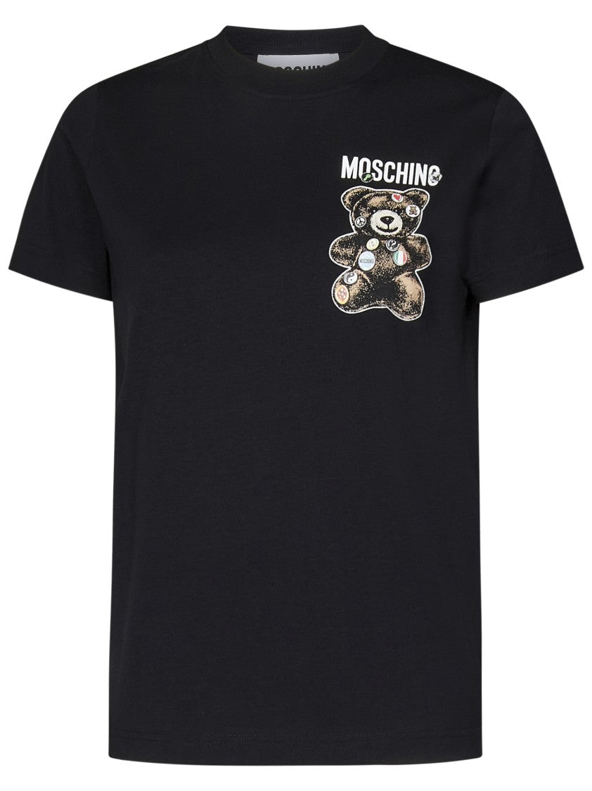 Moschino Teddy Bear Print Organic Cotton T-Shirt