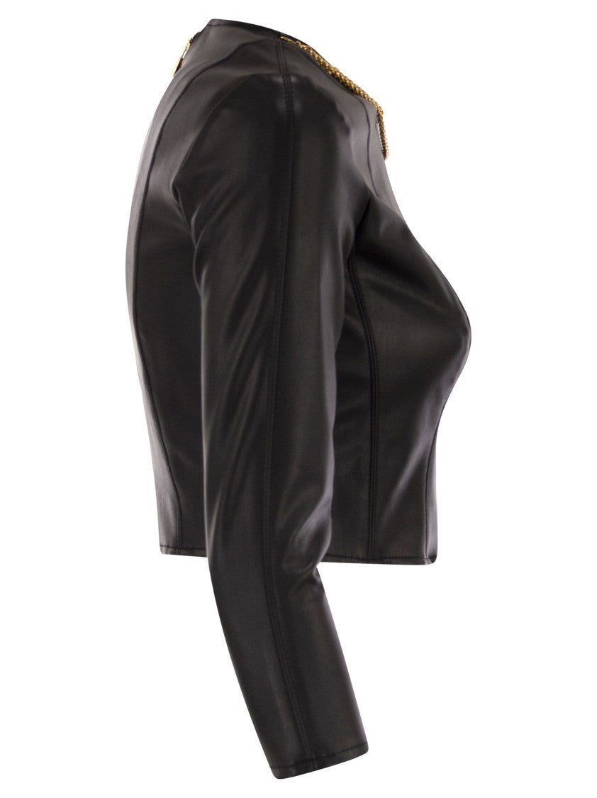 Elisabetta Franchi Top With Necklace And Charm
