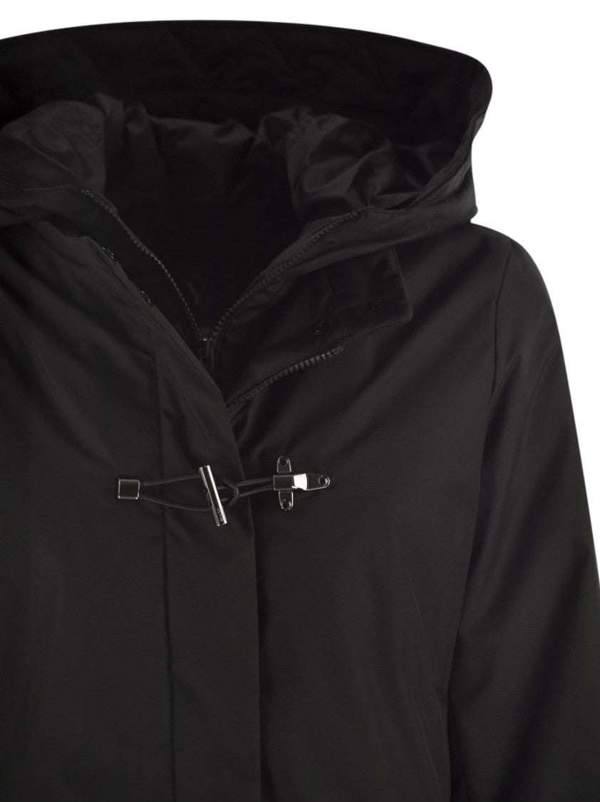 Fay Technical Gabardine Toggle Coat