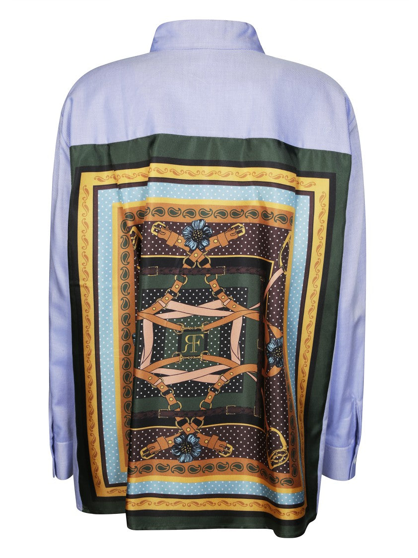 Friedman Back Scarf Print Shirt