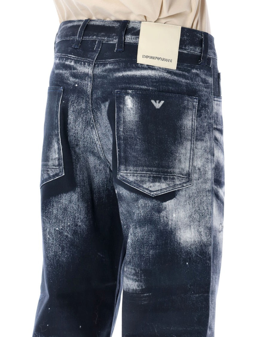 Emporio Armani Organic Cotton Drill Jeans