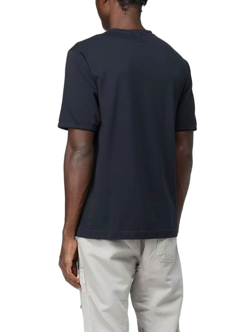 C.P. Company Relaxed-Fit Black T-Shirt With Subtle Embossed Logo