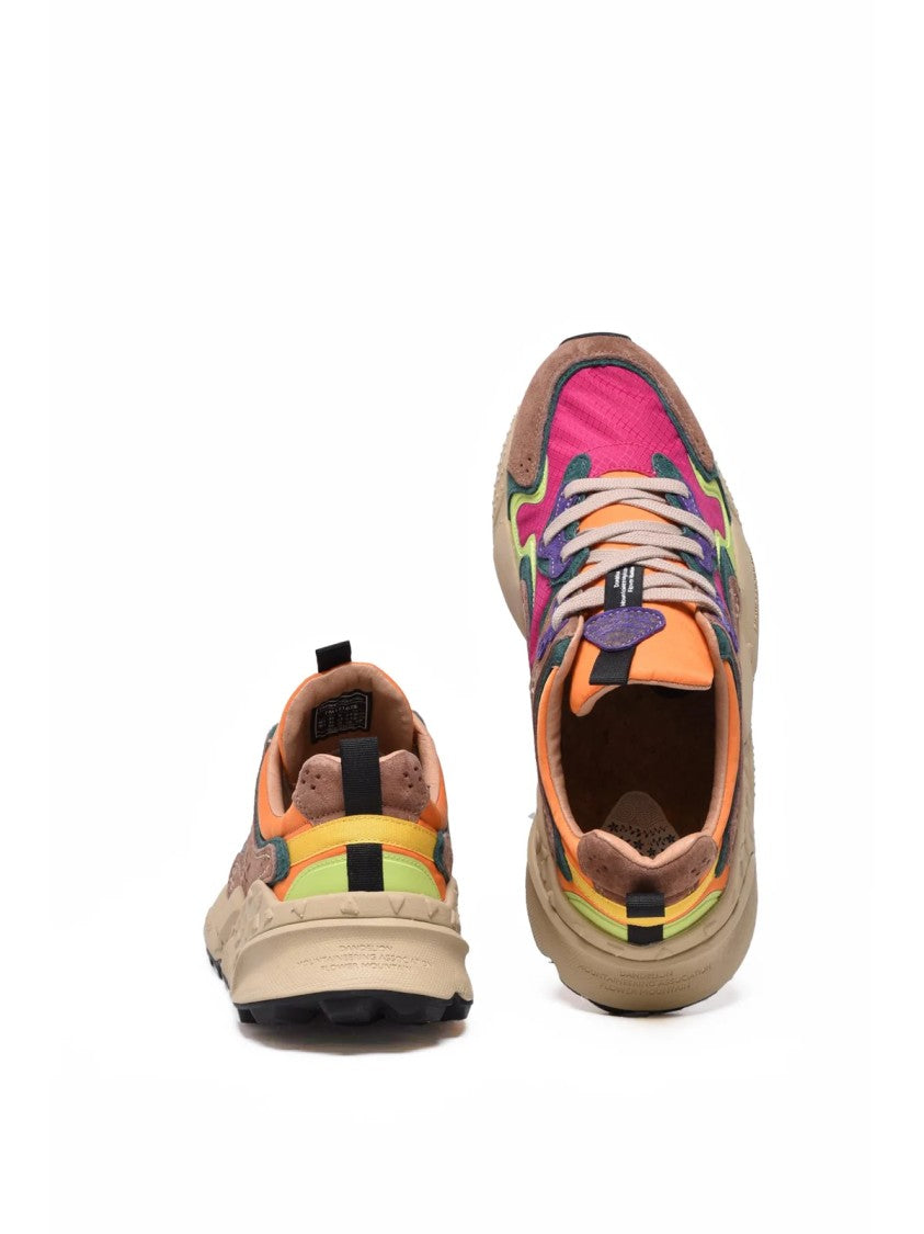 Flower Mountain Multicolor Leather-Blend Chunky Sneakers
