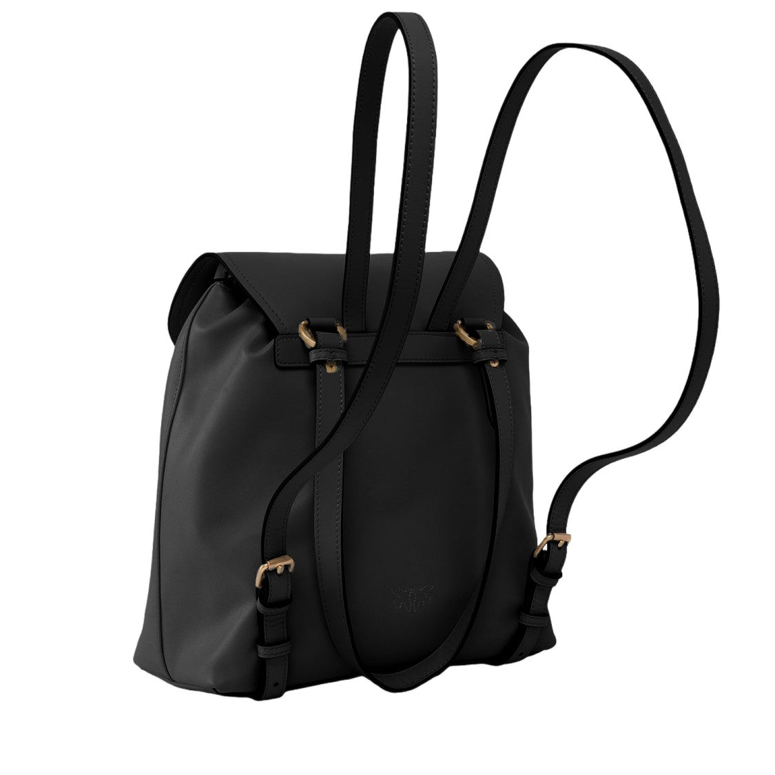 Pinko Leather Backpack With Lettering