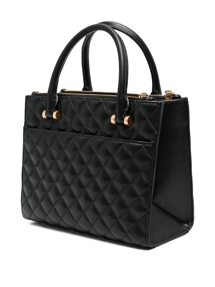 Dkny Quilted Cow Leather Trina Satchel With Gold-Tone Hardware
