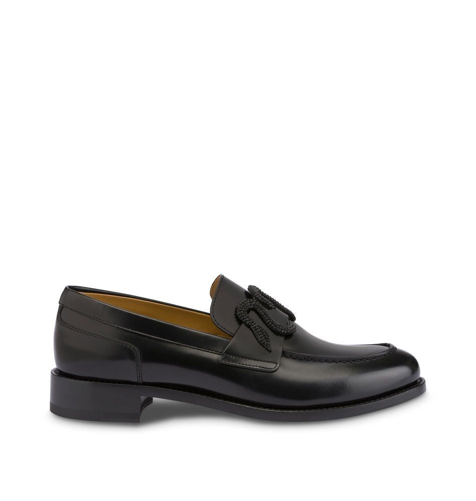 René Caovilla Morgana Black Loafer 20