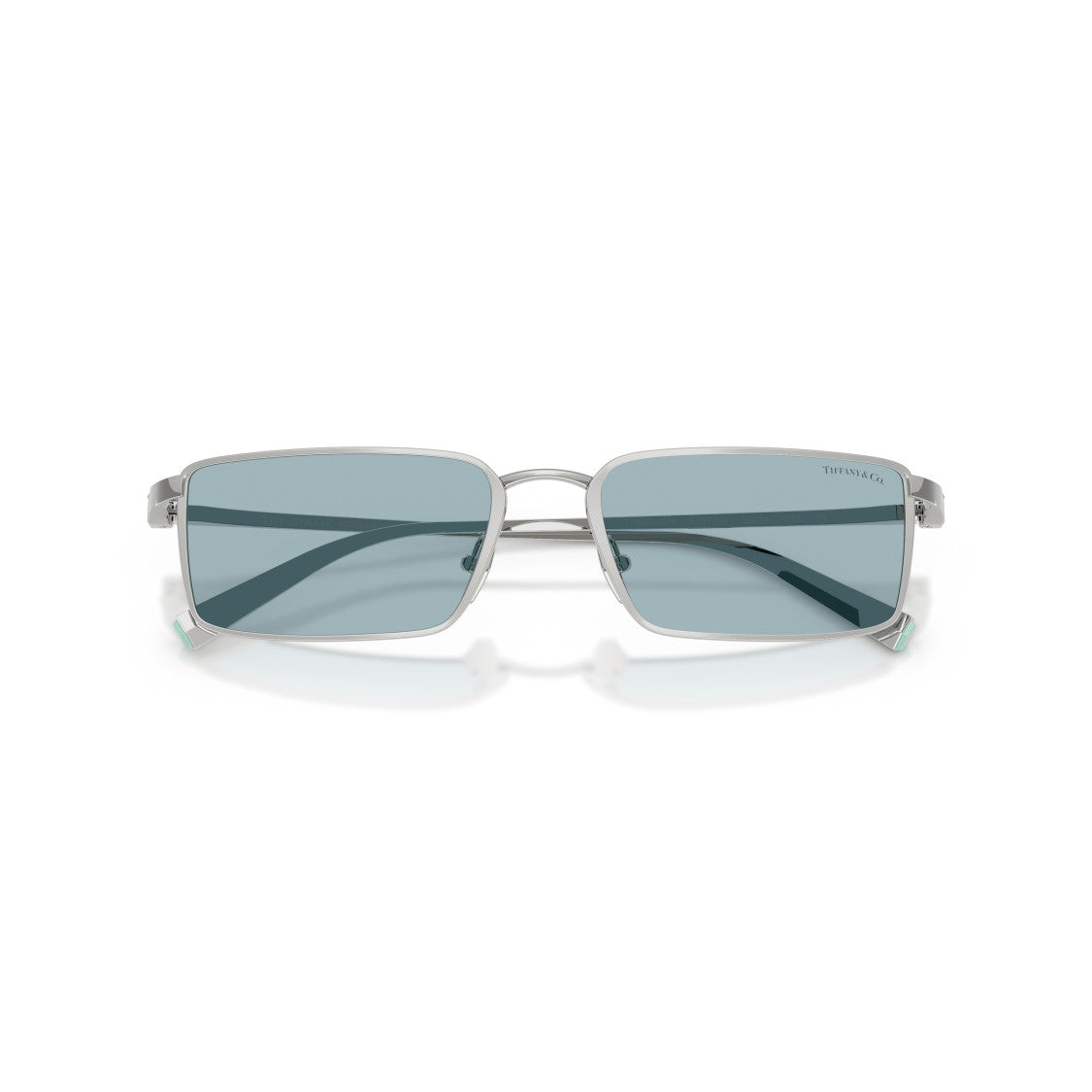 Tiffany & Co. Tf3121kb Sunglasses Rectangular Silver - Blue