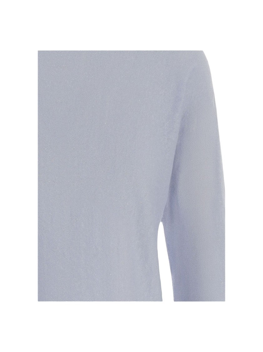 Bruno Manetti Crew Neck Linen And Cotton Blend Sweater